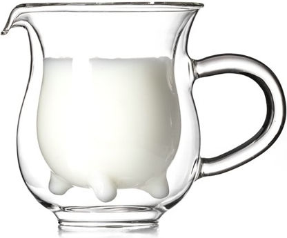 Gadget Master Kuh Becher Glas Transparent 230ml