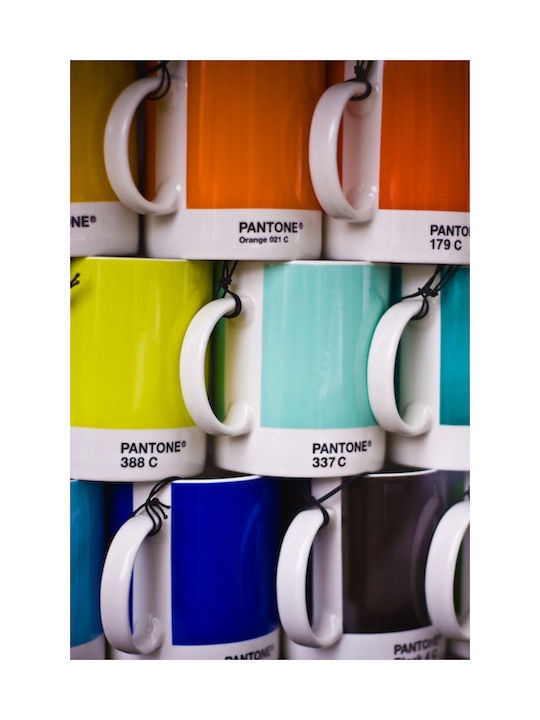 Pantone Lifestyle Κούπα από Πορσελάνη Ασημί 375ml