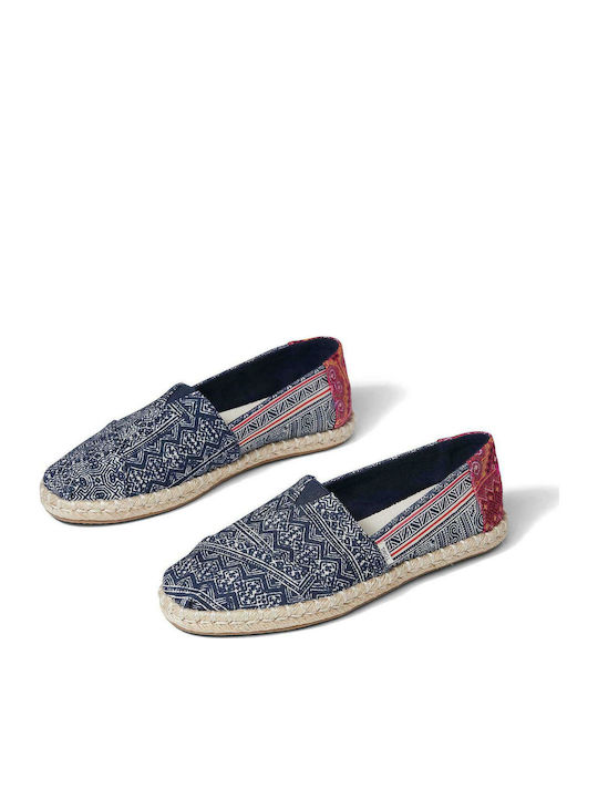 Rope Women's Fabric Espadrilles Indigo Floral