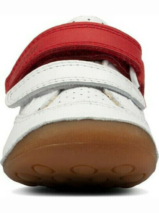 Casual Tiny Sky Kinder Sneakers Anatomisch mit Klettverschluss Weiß