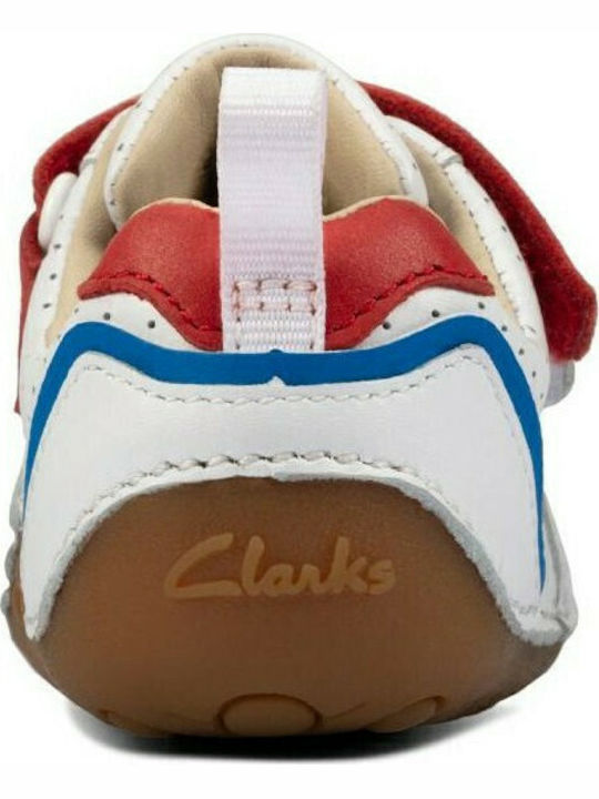Casual Tiny Sky Kinder Sneakers Anatomisch mit Klettverschluss Weiß