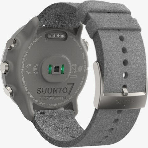 Suunto 7 Titanium 50mm Waterproof Smartwatch with Heart Rate Monitor (Stone Gray Titanium)