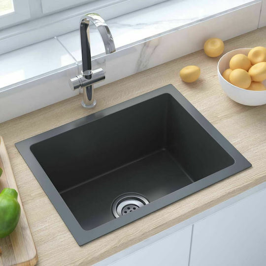 vidaXL Ένθετος Inox Σατινέ Μ44xΠ34cm