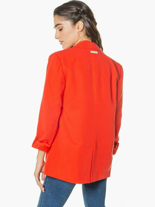 Pepe Jeans Lola Lang Damen Blazer Rot