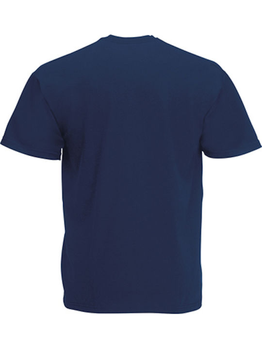 Fruit of the Loom Original T Ανδρικό Διαφημιστικό T-shirt Κοντομάνικο σε Navy Μπλε Χρώμα