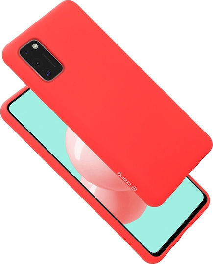 Crong Color Flexible Premium Back Cover Σιλικόνης Κόκκινο (Galaxy A41)