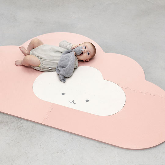 Quut Kids Floor Puzzle Cloud One Color Pink 4 Pieces