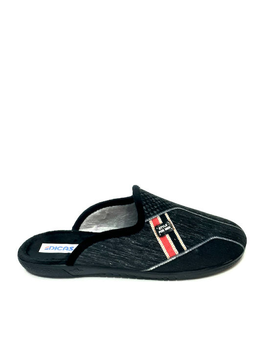 Dicas AC9746 Men's Slipper Black