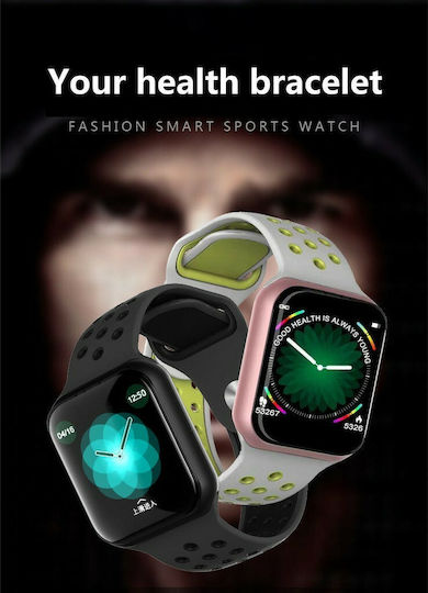 Andowl Q-A65 Smartwatch with Heart Rate Monitor (Black)