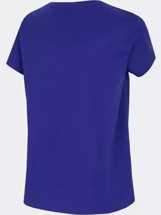 4F Γυναικείο Αθλητικό T-shirt Μπλε