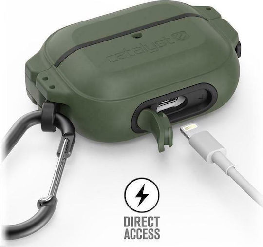 Catalyst Total Protection Hülle Silikon mit Haken Army Green für Apple AirPods Pro