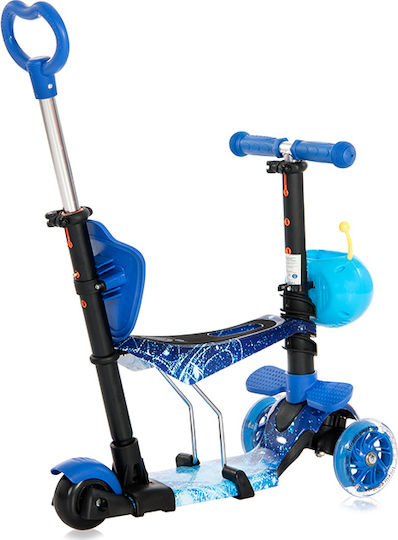 Lorelli Kids Scooter Foldable Smart Plus 2021 3-Wheel with Seat for 3+ Years Blue
