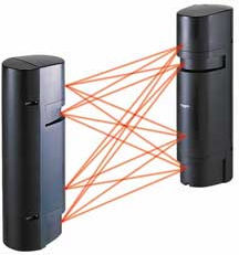 Takex Verkabelter Dualstrahl-Detektor IP55 12-30V Reichweite 30m