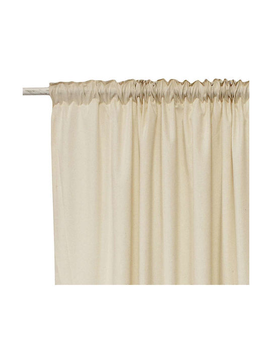 Decocraft Curtain with Pencil Pleat Basic Ecru 140x270cm