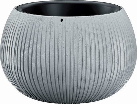 Iliadis Beton Bowl Plant Pot Plastic Gray Iliadis Beton Bowl Plant Pot Plastic Gray