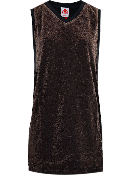 Summer Mini Athletic Sleeveless Dress Black