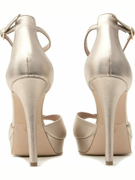Din piele Sandale Bronze