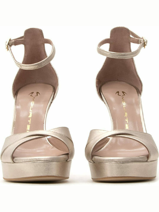 Din piele Sandale Bronze