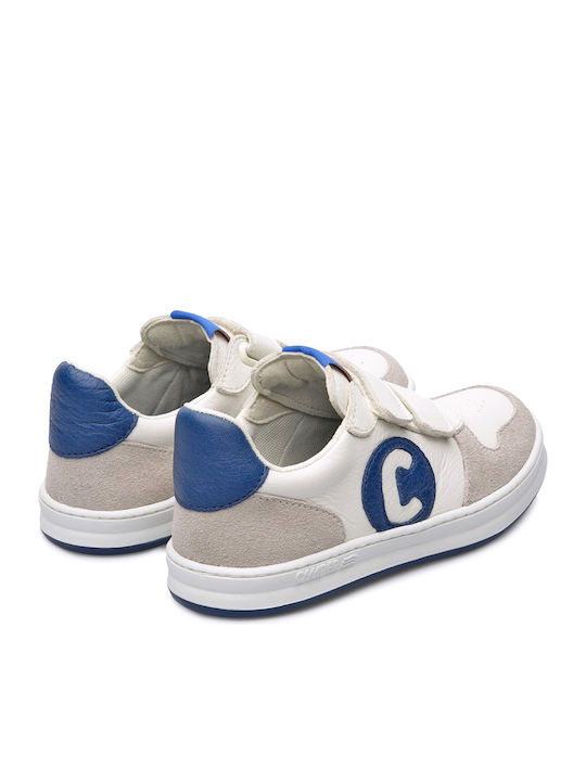 Παιδικά Sneakers Ανατομικά με Σκρατς Λευκά