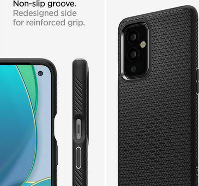 Spigen Liquid Air Silicone Back Cover Black (OnePlus 9)