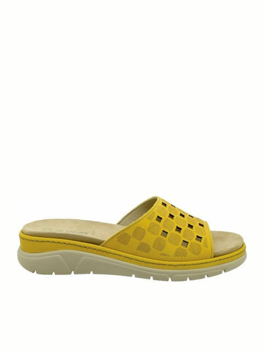 Suave 12513GT Anatomic Women's Platform Wedge Sandals Yellow