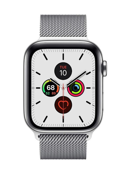 Crong Milano Λουράκι Μεταλλικό Ασημί (Apple Watch 38/40/41mm)