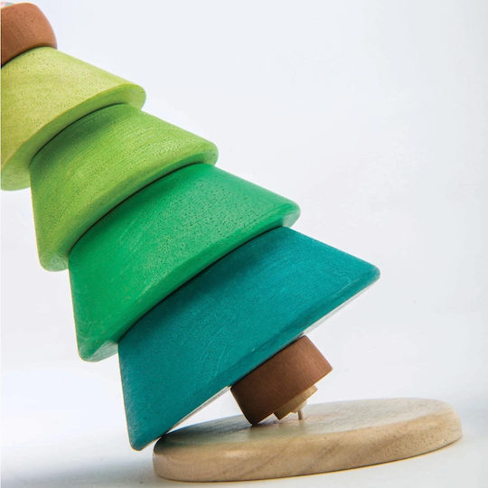 Tender Leaf Toys Jucărie de Stivuire Joc de stivuire brad din Lemn pentru 18++ Luni