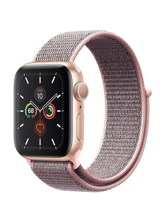 Crong Nylon Λουράκι Light Pink (Apple Watch 38/40/41/42mm)