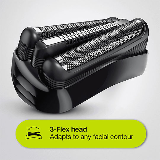 Braun Series 3 Yellow S0425189 Foil Ξυριστική Μηχανή Προσώπου Επαναφορτιζόμενη
