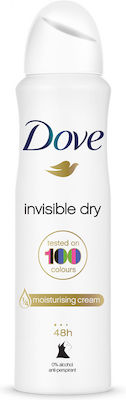 Dove Invisible Dry Tested on 100 Colours Αποσμητικό 48h σε Spray 2x150ml