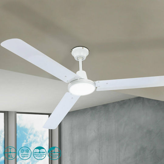 Globo Lighting Ferro Ventilator De Tavan 142cm Negru