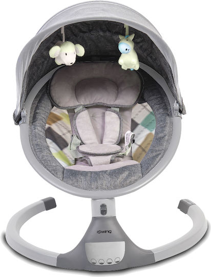 Cangaroo iSwing Ηλεκτρικό Relax Μωρού Light Grey