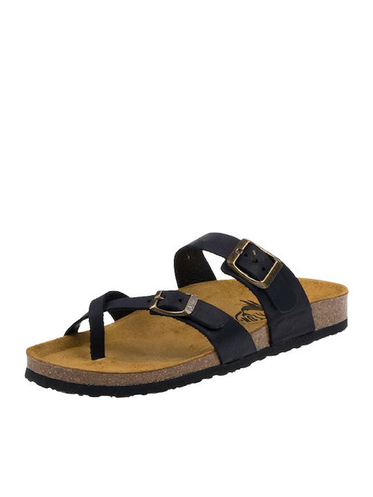 Bombay Leather Women's Flat Sandals Anatomic Bombay Black