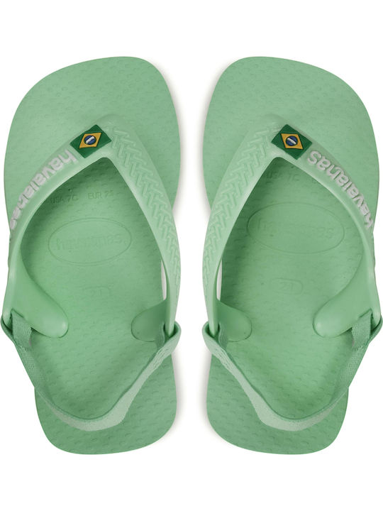 Kids' Flip Flops Green
