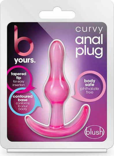 Blush B Yours Curvy Πρωκτική Σφήνα Small Φούξια 8.9cm