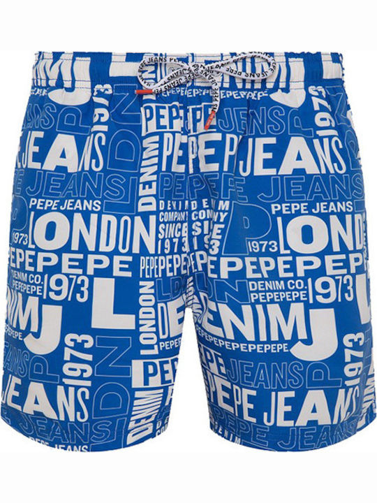 Alex Men's Swimwear Shorts Blue with Patterns