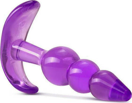 Blush B Yours Triple Bead Anal Plug Purple 9.5cm