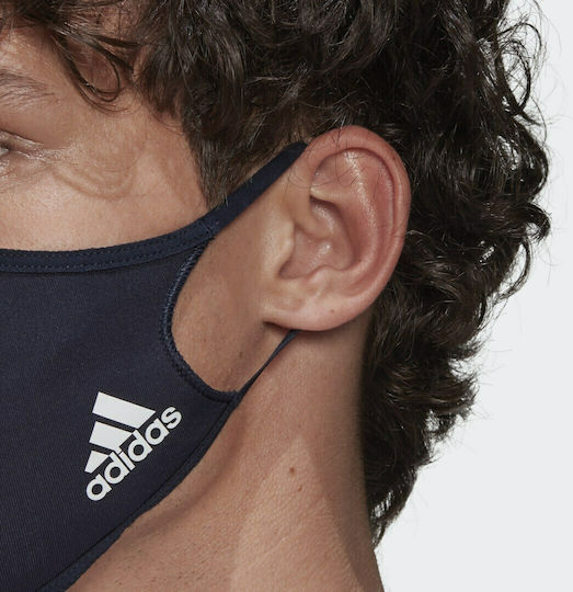 adidas Protective Mask Fabric Medium Black HF7046 3pcs