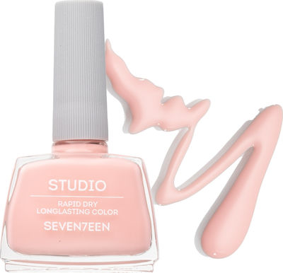 Seventeen Studio Rapid Dry Lasting Color Gloss Βερνίκι Νυχιών Quick Dry Ροζ 152 12ml