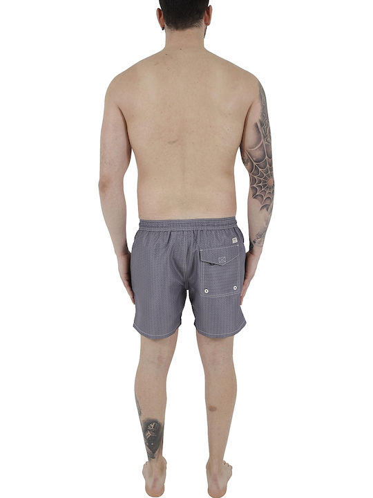 Timberland Men's Swimwear Bermuda Gray with Patterns