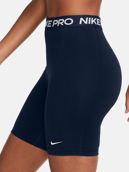 Nike Dri-Fit Pro 365 Training Γυναικείο Κολάν-Σορτς Ψηλόμεσο Μπλε