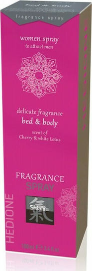 HOT Shiatsu Bed & Body Perfume with Pheromones in Spray with Scent Cherry White Lotus 100ml