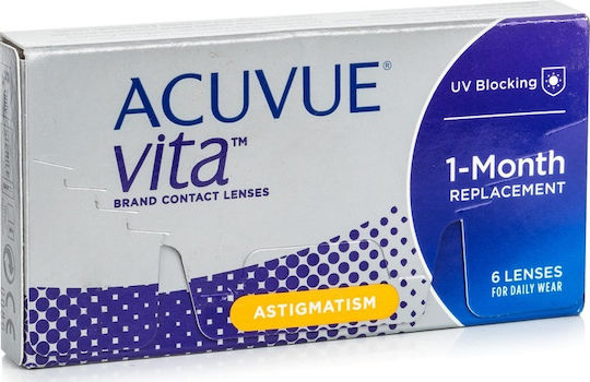 Acuvue Vita for Astigmatism 6 Monthly Astigmatic Contact Lenses Silicone Hydrogel with UV Protection