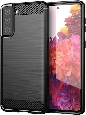 Hurtel Carbon Back Cover Σιλικόνης Μαύρο (Galaxy S21+ 5G)