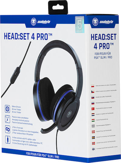 Snakebyte HEAD:SET 4 PRO Over Ear Gaming Headset με σύνδεση 3.5mm