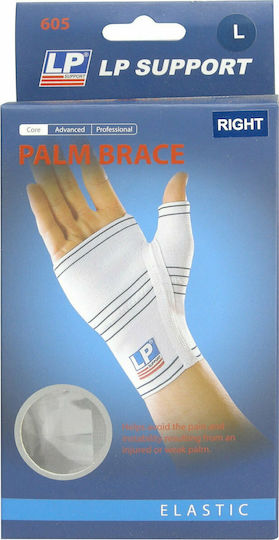 LP Support 605 Palm Brace Elastic Branț Pentru Încheietura Cu Degetul Mare Stâng Alb Culoare LP 605