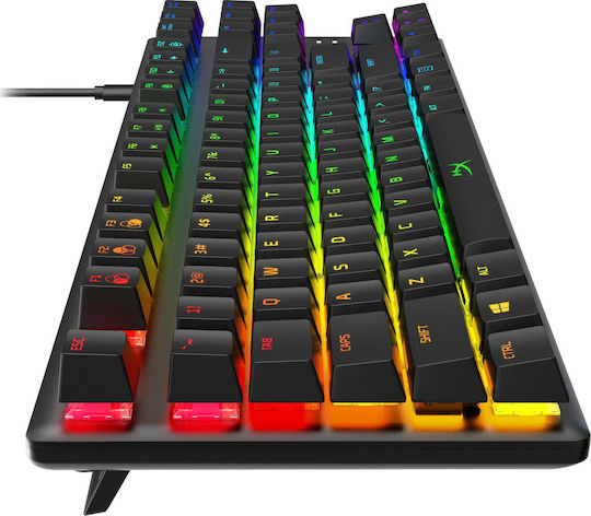 HyperX Alloy Origins Core Gaming Μηχανικό Πληκτρολόγιο Tenkeyless με HyperX Blue διακόπτες και RGB φωτισμό (Αγγλικό US)