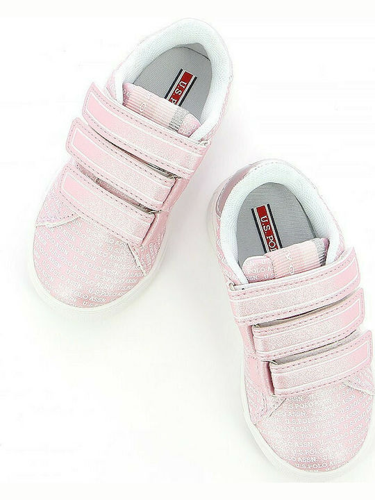 Willy 4170 Παιδικά Sneakers Ανατομικά με Σκρατς Ροζ