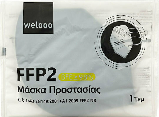 Welooo FFP2 NR Маска за защита FFP2 Черен 10бр