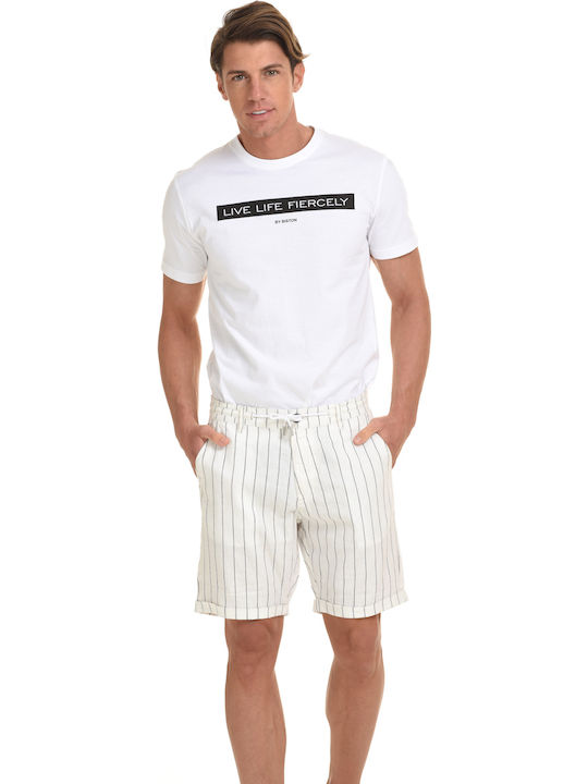 Men's Shorts Chino Off White